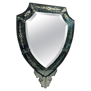 Venetian Shield Etched Wall Mirror (6719827574941)