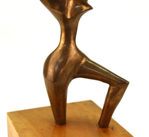 Surrealist Abstract Patinated Bronze Sculpture in Manner of Wifredo Lam (6719858770077)