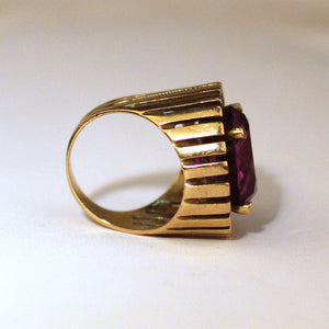 Synthetic Sapphire Ring in 14K Gold (6719750865053)