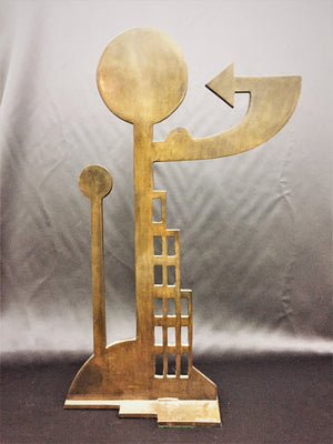 T. Truitt Abstract Anondized Iron Sculpture, Signed and Dated 1974 Overall Product View (6719767511197)