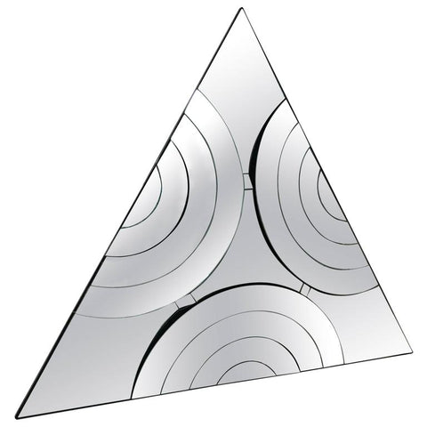 Modernist Pyramid-Shaped Venetian Wall Mirror