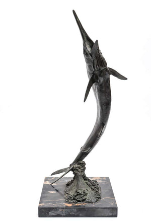 Terry Owen Mathews Marlin Bronze Sculpture