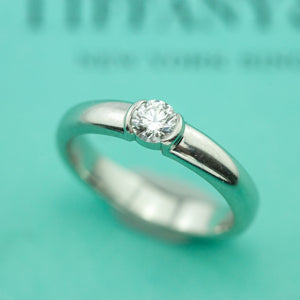 Tiffany & Co. Etoile Platinum Diamond Ring top (6719851790493)