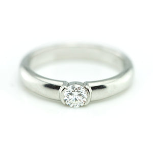 Tiffany & Co. Etoile Platinum Diamond Ring front (6719851790493)