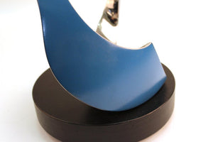 Todd Reuben Modern Abstract Metal Sculpture in Blue close  (6719926337693)