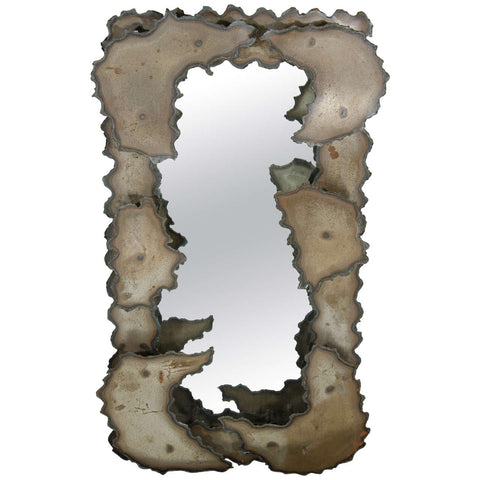 Brutalist Torch Cut Wall Mirror