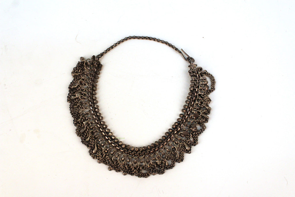 Sterling Silver Beaded Necklace-NYShowplace