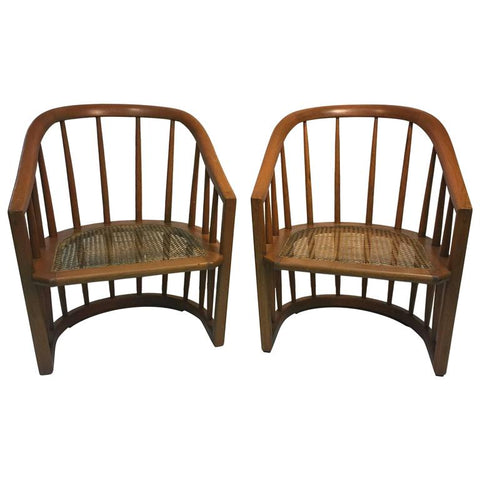 Danish Modern Spindle Back Chairs in the Manner of Hans Wegner