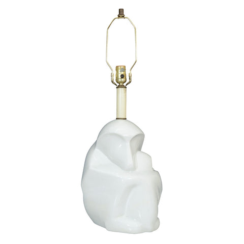 Modernist Ceramic Baboon Lamp