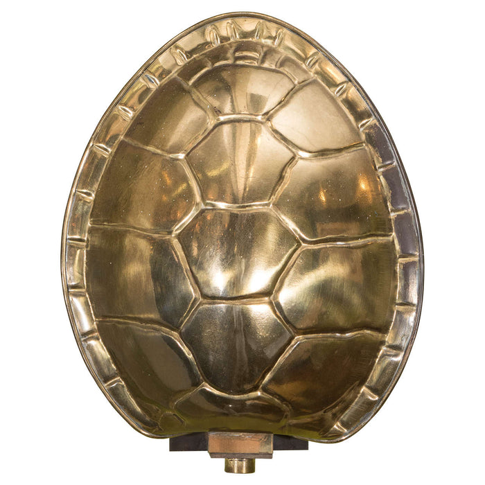 Chapman Manufacturing Company Tortoise Shell Sconce in Polished Brass